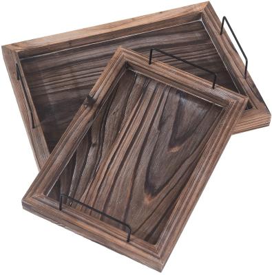 China Eco - Friendly Wooden Tray For Home Use Fruit Rack In Living Room for sale