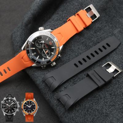 China Fashionable 20/22mm Silicone Rubber Sports Watchband For Universe Ocean Series Watchband for sale