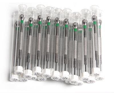 China 10 Pcs 304# Stainless Steel Extreme Hardness Watch Screwdriver Kit Precision Screwdrivers Watch Repair Tools Slotted Screwdrivers for sale