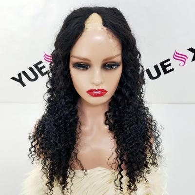 China New Style Straight Wig For Peruvian Jerry Curl Wig Human Hair Glueless V Part Women Raw U Part Hair Vendors for sale