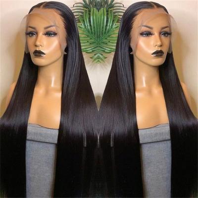 China Silky Straight Virgin Remy Brazilian Human Hair Lace Frontal Wig Sellers Wholesale HD Transparent Straight Lace Front Wigs For Black Women for sale