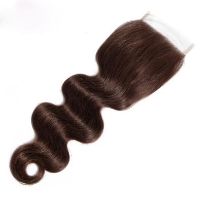 China Body Wave 4*4 HD Lace Up Closure 100% Brazilian Remy Hair Hair for sale