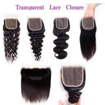 China Wholesale Cheap Brazilian 100%raw silky straight virgin human hairHD remy#613 360 13x4 5x5 6x6 wave lace closure transparent headband for black women for sale