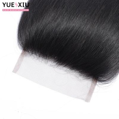 China Silky Straight Wave HD Lace Frontal Closure 5*5 Lace Frontal Hair 100% Frontal High Quality Seller for sale