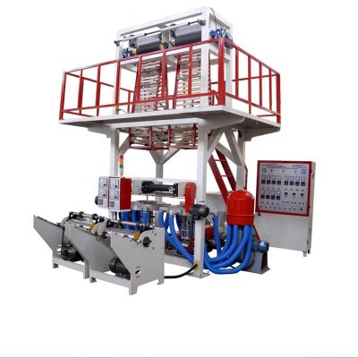 China High Production HDPE / LDPE Pellets Extruder Two Line Blowing Machine for sale