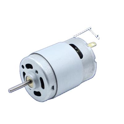 China Totally Enclosed YB 380 Permanent Magnet DC Motor With Big Torque 12V 24V Brush Motor For Hair Dryer for sale