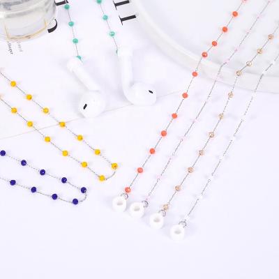 China Personality Alloy Earphone Anti-lost Simple Lanyard Necklace Eyeglasses Chain Earphone Chain for sale