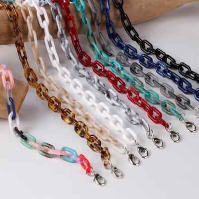 China Multi-use Anti-drop Anti-lost Anti-lost Retro Cross Glasses Chain Acrylic Resin Chain Mask Lanyard For Glasses for sale