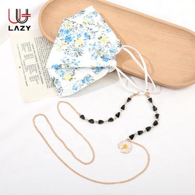 China Anti Slip Eyewear Accessories Copper Alloy Crystal Mask Lanyard Decorative Glasses Chain Sunglasses Halterneck Chain For Women for sale