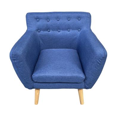 China (Other) Adjustable Modern Buttons Adorned Upholstered Armchair For Living Room for sale