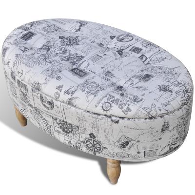 China (Other) Adjustable American Elegant Oval Storage Ottoman For Living Room Ottoman for sale