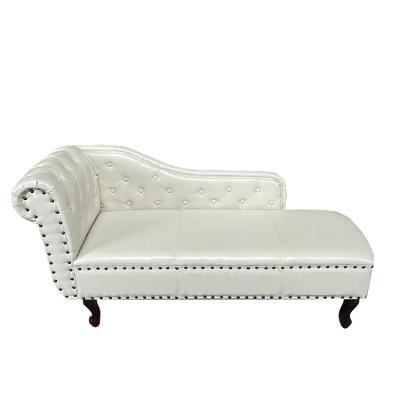 China (Other)Left Arm Tufted Leather Adjustable Chaise Lounge Floor Chair PU for sale