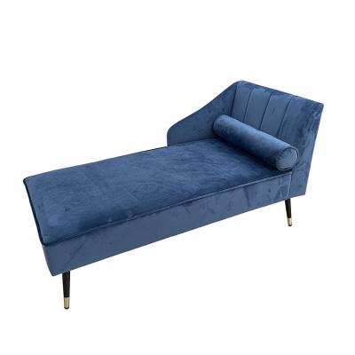 China (Other) Indoor Antique Armchair Adjustable Chaise Lounge Sofa by Blue Velvet for sale