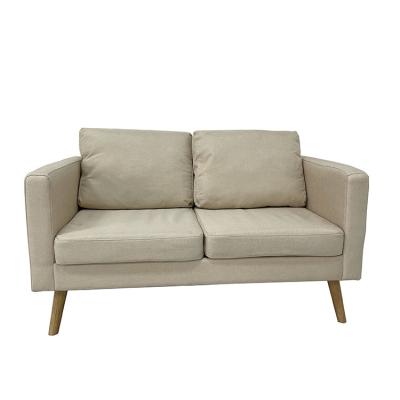 China Adjustable Modern Furniture Classic Fabric 2-Seater Sofa For Living Room Cream (Other) Sofa for sale