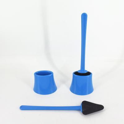 China Sustainable Rubber Bathroom Brush Cleaner Scrape Set Holder Silicone Cleaning Lance for sale