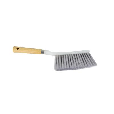 China New Viable Brush Wooden Handle Bench Counter Dusting Brush For Bed, Sofa, Cleaning Cloth for sale