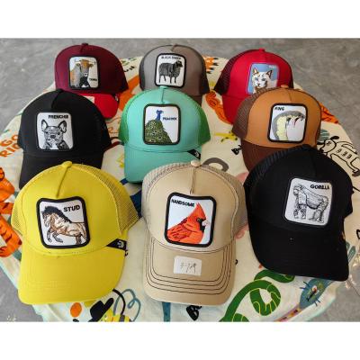 China 2023 High Quality 6-Panel Hat Factory Mesh Trucker Hat OEM Snapback Dad Animal Trucker Hat for sale