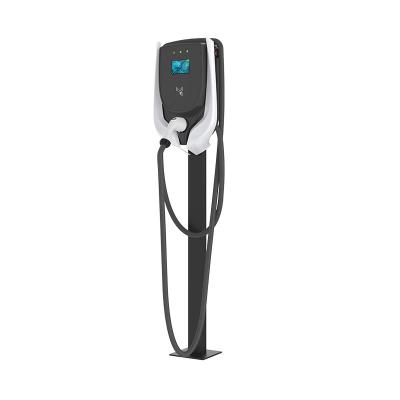 China AC IP55 ev charger home charging ocpp 1.6 wallbox plus J1772 mode 3 ev charger with 5m charging cable for sale