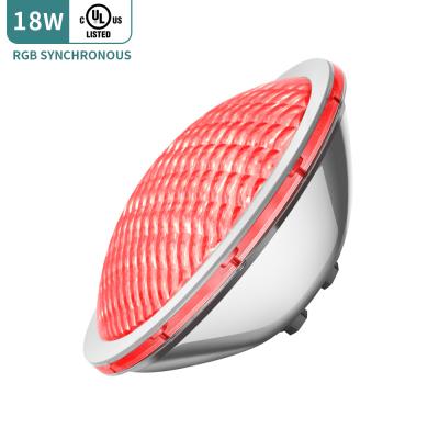 China HOTEL Swimming Pool 18W 316L Low Voltage RGB PAR56 LED Pool Light 316L Stainless Steel 12v Led Swimming Pool Light LED Inground Pool Light for sale