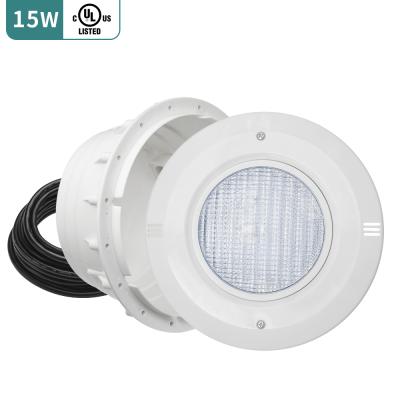 China Theme Park PAR56 SWIMMING POOL LAMP 15W High Brightness PC Plastic Material LED Pool Light Bestselling Pool Light With Light Fixtures for sale