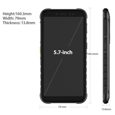 China New Arrivals Touch Dual SIM Card &NFC &NFC 5.7 Inch IP68 Big Battery Mobile Phone Android 10 Rugged FAST Charging Outdoor Ruggedphone for sale