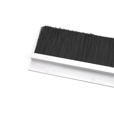 China Best Selling Traditional Wood Door Bottom Sweep Strip Self Adhesive Dustproof Windproof Brush for sale