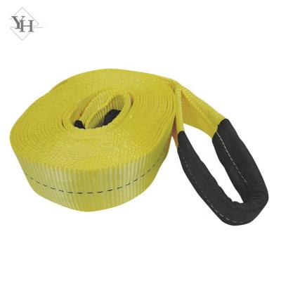 China yellow 2inch tow recevory straps for vehicle emergency 2inch for sale