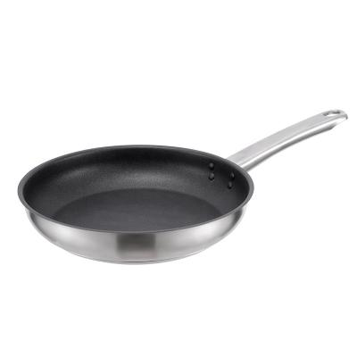 China Factory Direct Sales Stainless Steel Frying Pan Modern Cookware Non Stick Frying Pan for sale