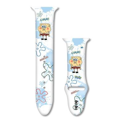 China Cute Water Resistant Cartoon Printed Sports Silicone Strap For Apple Watch6 Strap For iWatch5 4 3SE Silicone Watch Band for sale