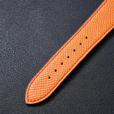 China Wholesale Genuine Leather Watch Strap High Quality Water Resistant Crocodile Buckle Grain Cowhide Leather Metal Watch Band Watch Belt for sale