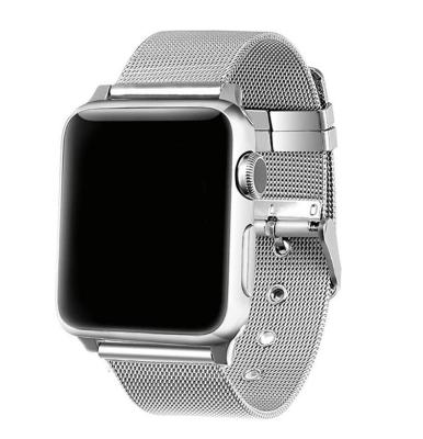 China Stainless steel suitable for Apple watch buckle strap apple watch3/4/5 generation stainless steel Milanese strap for sale