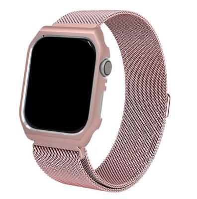 China Water Resistant Suitable For Apple Strap Apple Watch Milanese Watch With iwatch1/2/3/4/5 Protective Shell for sale