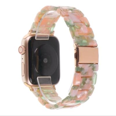 China Apple Watch Band Resin Watch Band Iwatch Series 6 Suitable Water Resistant To New Personality Creative Watch Band 5 4 3 2 38mm40mm42mm44mm for sale