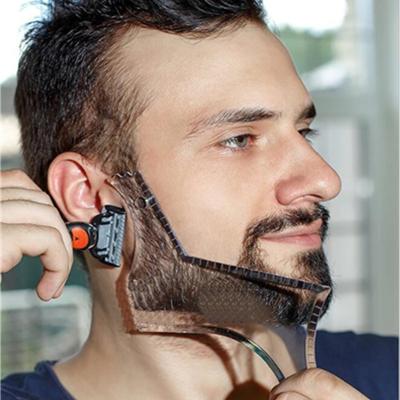 China Beard Barba Mustache Shaping Gauge Shower Salon Beard Shaving Shave Shape Styling Comb Care Brush Tool Z024 for sale