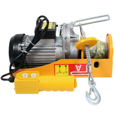 China Competitive Price Cargo Lifter 220V Portable Mini Electric Wire Rope Hoist for Lifting Goods for sale