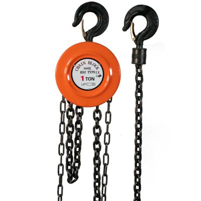 China 1t2t3t 5T 10t 1 Ton Lifting Chain Hoist 3m6m Manual Chain Block for sale