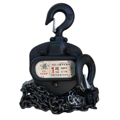 China HSZ-C Chain Hoist 1t 2t 3t 5t Block Manual Chain Hoist 1 Ton for sale