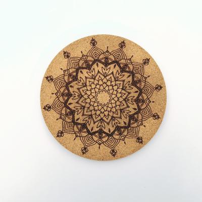 China Sustainable Delicate Round Cork Coaster 100*5mm With Customized Logo for sale