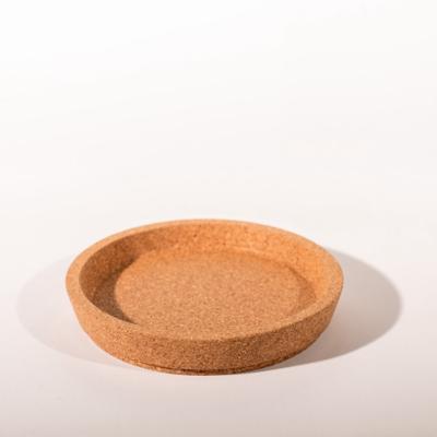 China Sustainable Natural Round Mould-Pressed Cork Cup Holder Sublimation 100*17mm For Drinks for sale