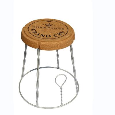 China Morden Cork Stool Chair 52*55cm Eco-Friendly Luxury Giant Storage Bar Stools Cork Wire Stool for sale