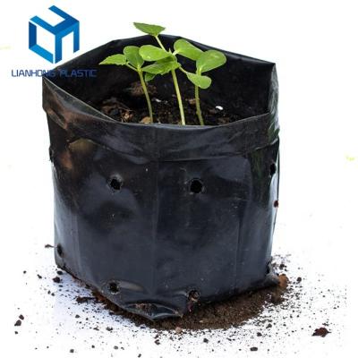 China Protection New Wholesale 100% Polyethylene Agriculture UV Black Grow Sack For Waterproof Potato Grow Sack Planter Nursery Bags For Plant for sale