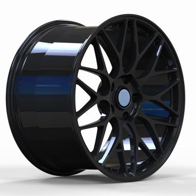 China custom 6061T6 aluminum forged wheels 20 21 22 inch alloy rims 5x112 5x120 5x130 P111CS gloss black yellow 300M for sale