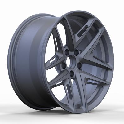 China 6061T6 Aluminum Custom Forged Wheels 19 20 21 22 Inch Alloy Rims 5x114.3 5x120 Forged Rims Matte Gray Glossy Black for sale