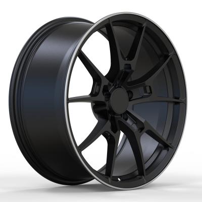 China 19 20 21 22 inch 6061T6 aluminum custom forged wheels 5x120 5x108 alloy rims matte black for sale