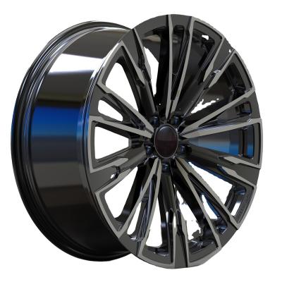 China 6061T6 19 20 21 Aluminum Custom 22 Inch High Strength Forged Wheels Alloy Matte Black Gloss Black Rims for sale