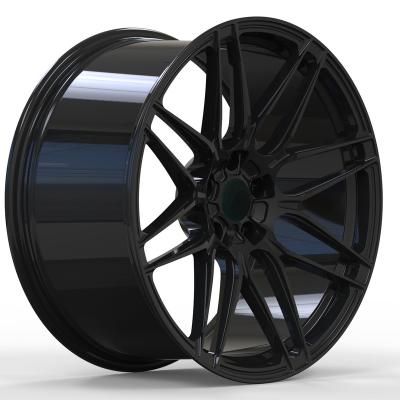 China 6061T6 Aluminum Custom Forged Wheels 19 20 21 Inch Wheels Edges Gloss Black For RX LS for sale