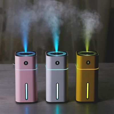 China 2021 Mini Size Wholsale Portable Ultrasonic Mini Humidifier USB Customized Lightweight Air Humidifiers With Light for sale