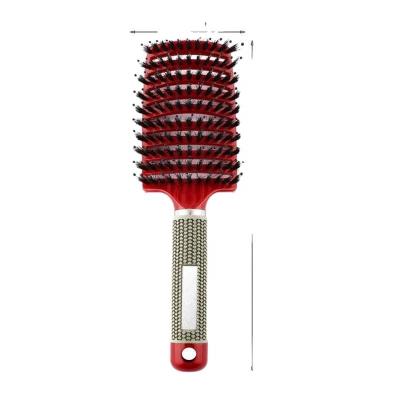 China Wet Curly Detangle Salon Hair Brush Comb Women Hair Scalp Massage Comb Nylon Bristle Hair Brush For Salon Hair Styling Tools for sale