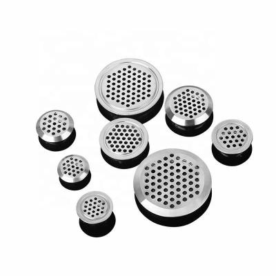 China 10pcs Steel Chinese Round Cabinet Air Duct Dia.19mm-53mm Canopy Mesh Hole Plug Decoration Cover Wardrobe Grill Ventilation Systems for sale