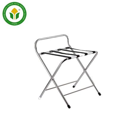 China Hotel Room Modern Wholesale Folding Metal Polishing Luggage Rack For Hotel for sale